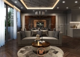 Mẫu phòng khách Indochine Novaworld Hồ Tràm khiến biệt thự 